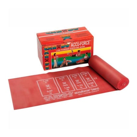 Fabrication Enterprises CanDo AccuForce Exercise Band, Red, 6 Yard Roll 1465628